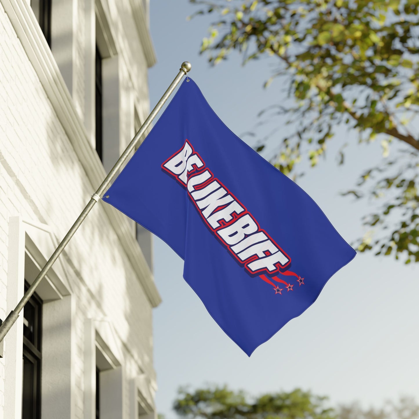 Be Like Biff Double-Sided Tailgate Flag