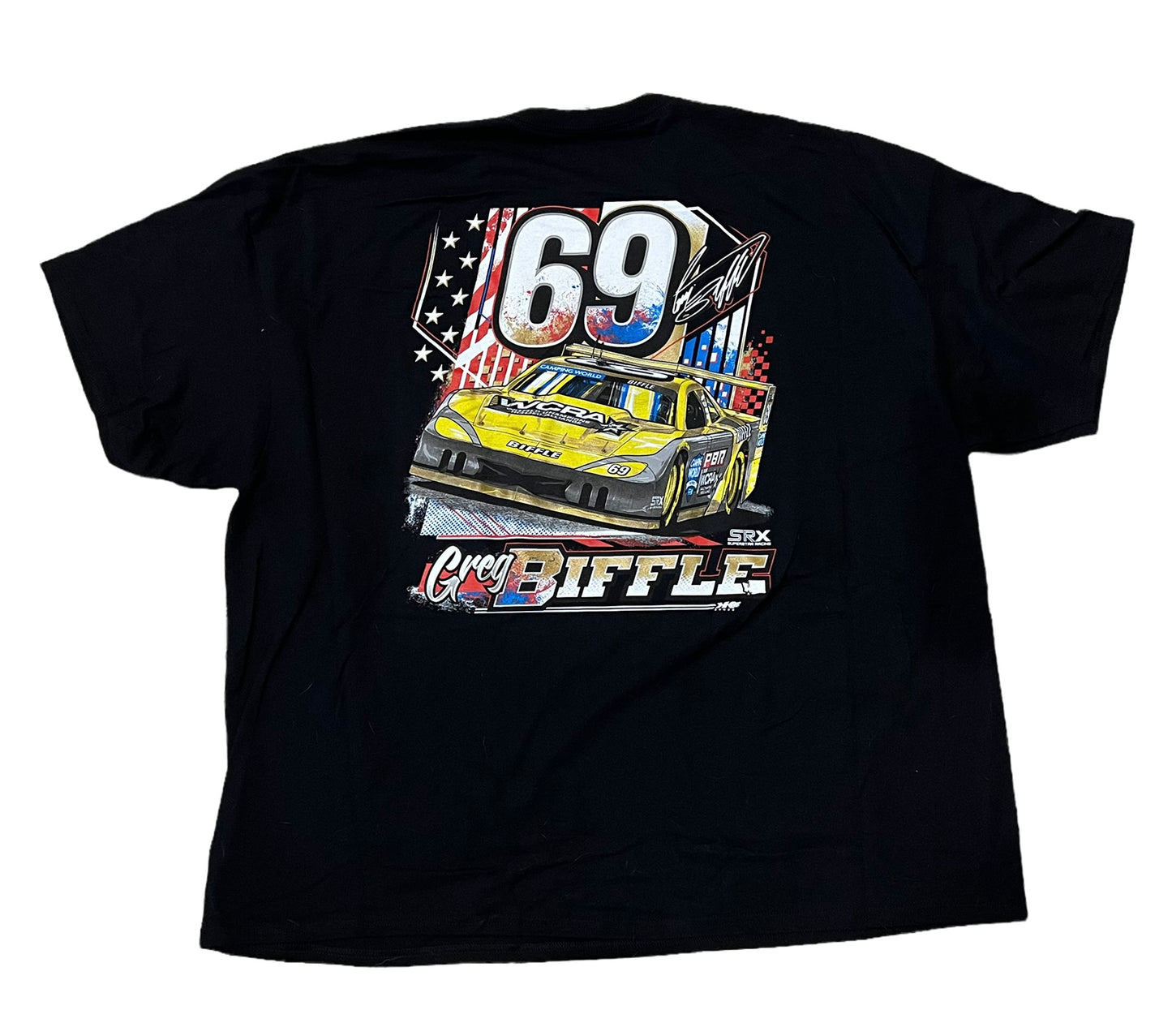 Greg Biffle 2022 #69 SRX Black T-Shirt