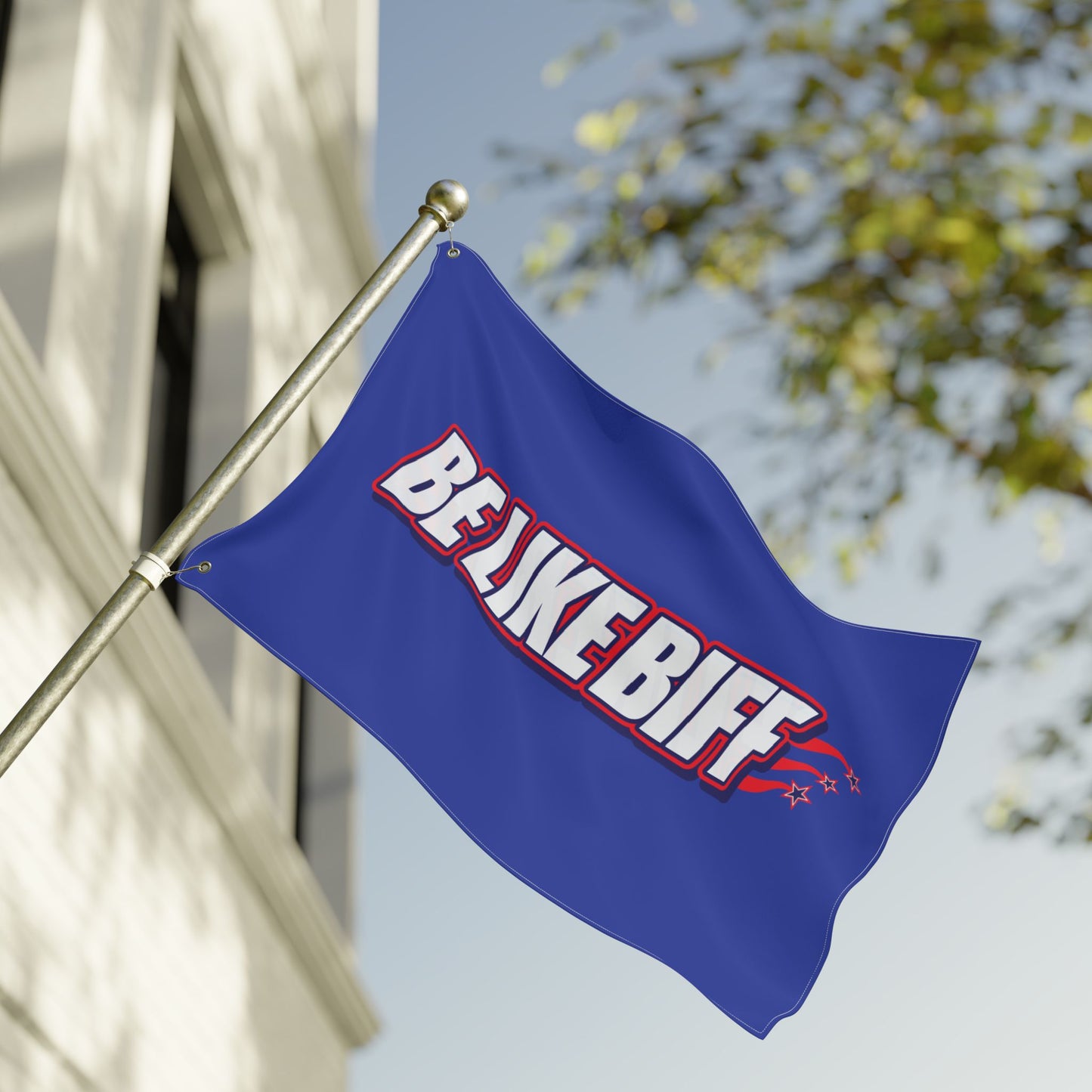 Be Like Biff Double-Sided Tailgate Flag