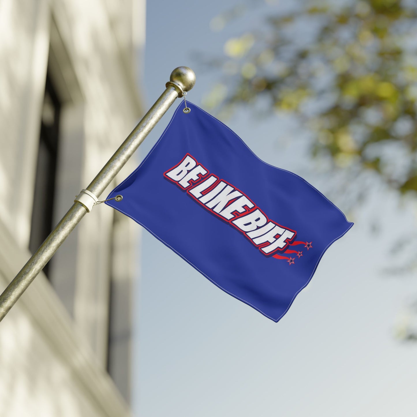 Be Like Biff Double-Sided Tailgate Flag